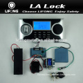 Electronic safe box lock with LCD display